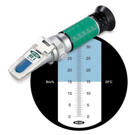 how to use a vee gee refractometer|handheld brix refractometer.